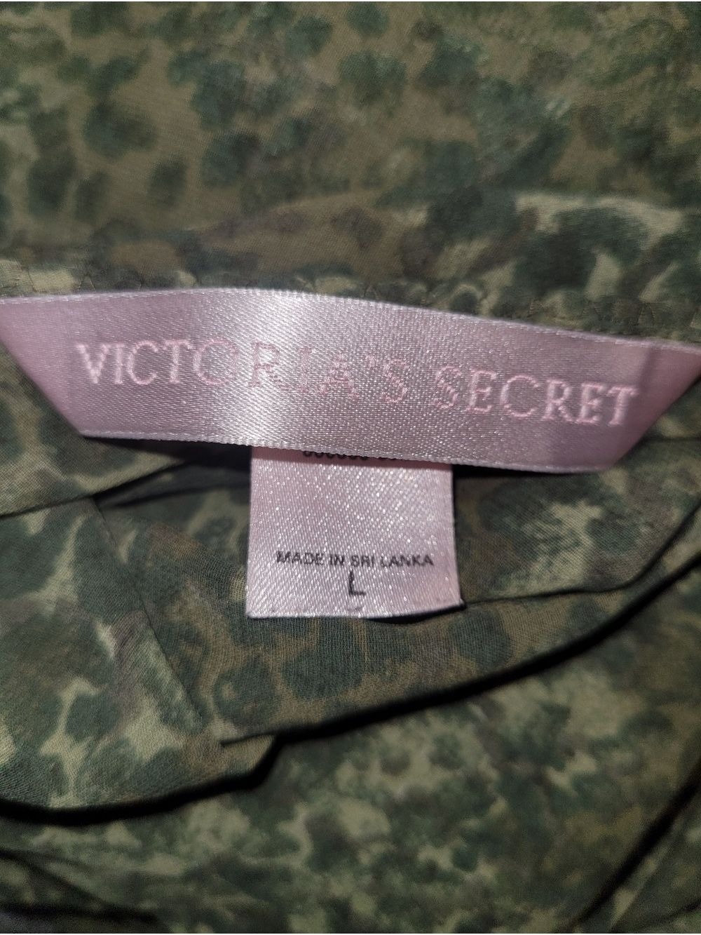 Victoria's Secret Semi Sheer Green Dress Or Swimsuit Coverup L - Picture 4 of 5